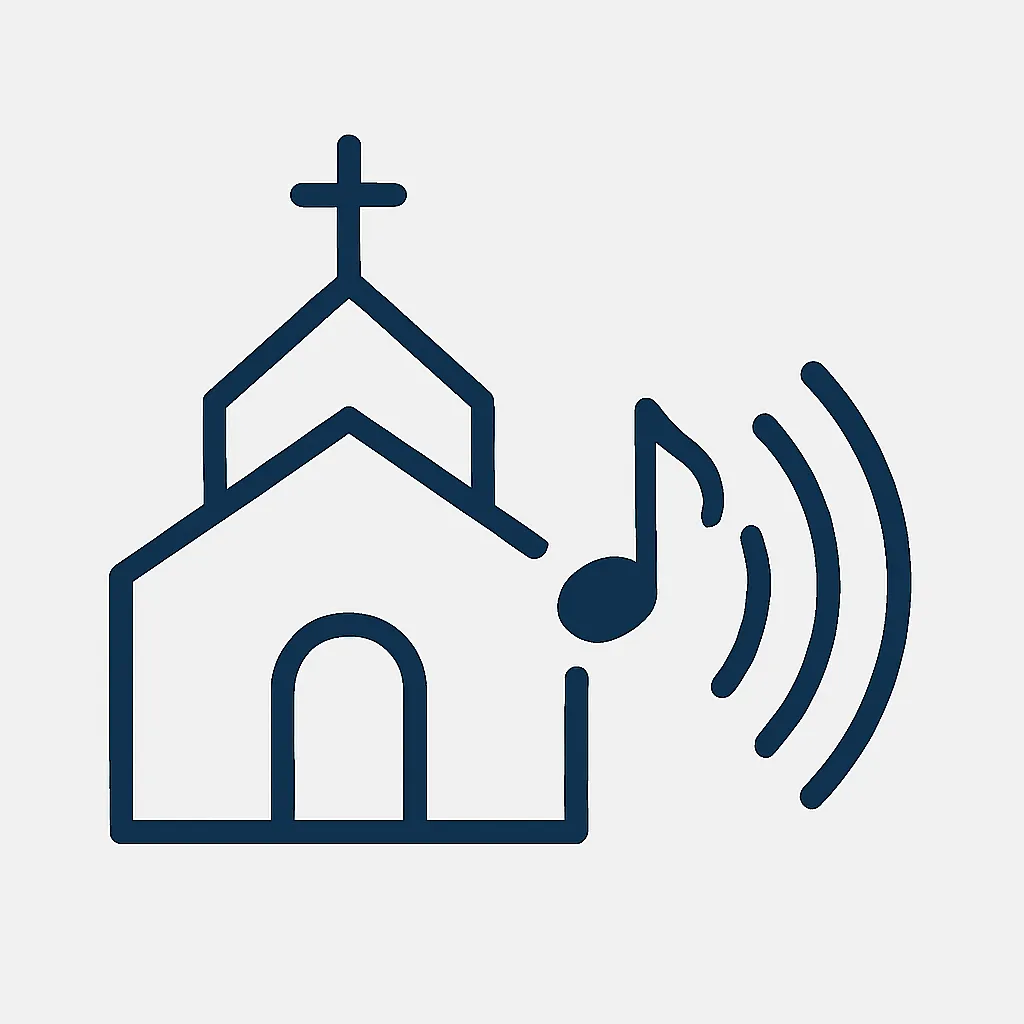 Projeto de sonorização para Igrejas.