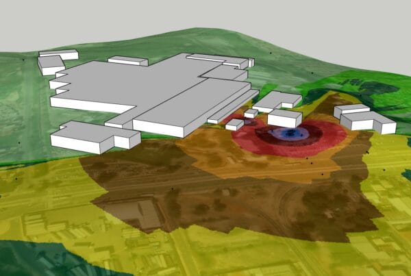 Modelo computacional de predição acústica da empresa Combio Pirelli da cidade de Campinas SP