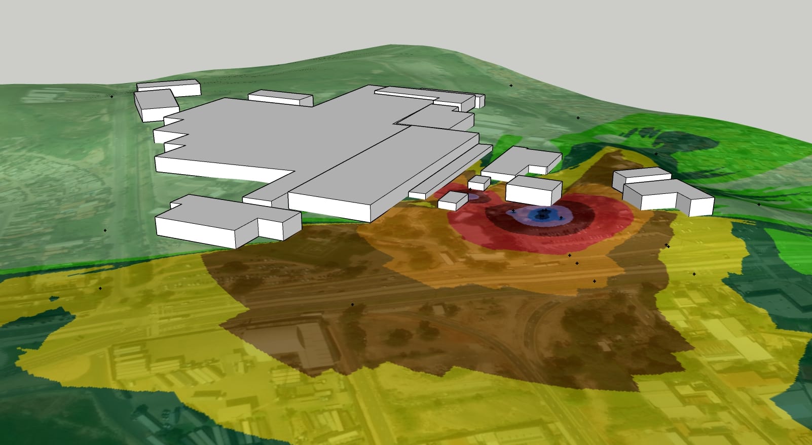 Modelo computacional de predição acústica da empresa Combio Pirelli da cidade de Campinas SP