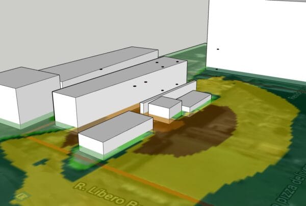 Modelo de propagação sonora de subestação de energia da empresa Engie Porto Alegre