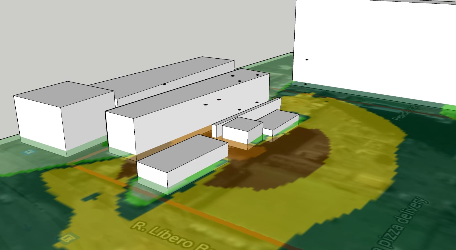 Modelo de propagação sonora de subestação de energia da empresa Engie Porto Alegre