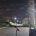 Realização de medição acústica em frente a empresa Pirelli para realização de estudo de impacto a vizinha